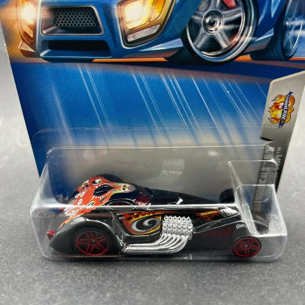 Hot Wheels Autonomicals Hammered Coupe 5/5 Car Black &Red Diecast 1/64 Scale 162